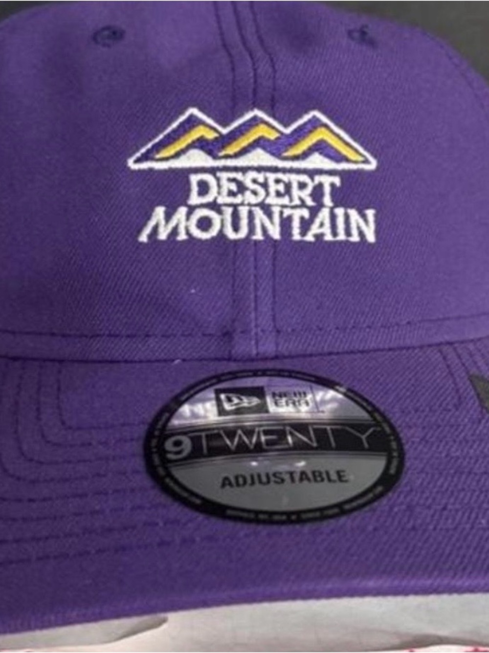 New Era Purple Desert Mountain Embroidered 9TWENTY Adjustable Cap
